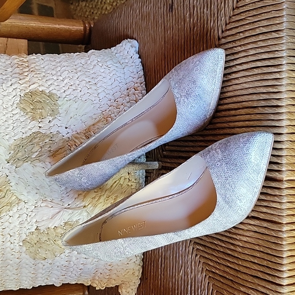 Nine West OHEMGEEO, snakeskin heels, size 9M